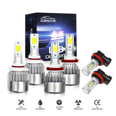 For Toyota Camry 2007- 2014 LED Headlight Bulbs Kit High / Low Beam Fog Light-image