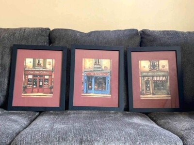 Better Homes & Gardens J. Zaccheo vintage store prints set/3 EUC-image
