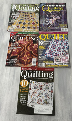 Lot of 5 Quilting Magazines McCalls American Patchwork Love 2000-image