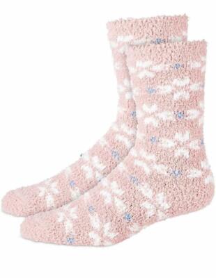 Charter Club Women's Printed Super-Soft Cozy Socks, CHALKY ROSE TILE, ONE SIZE-image