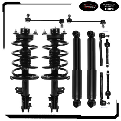 Front Struts & Rear Shocks Sway Bars Tie Rods Kit For 2010-2013 Kia Forte Koup-image