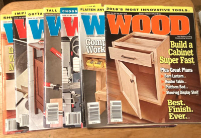 Wood Magazine Better Homes & Gardens Lot of 7 from 2018-image