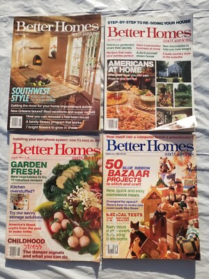 better homes and gardens magazine lot of 4 from 1984-image