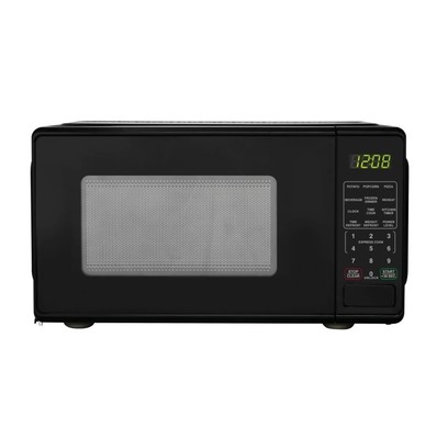 Mainstays 0.7 Cu ft Countertop Microwave Oven, 700 Watts, Black-image