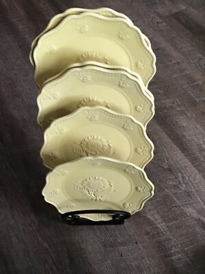 VERA BRADLEY MY HOME - J. WILLFRED 6 YELLOW SUNFLOWER SALAD/DESSERT PLATES 8.5”-image