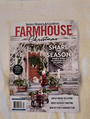 Farmhouse Christmas Better Homes and Gardens Magazine Special Edition 2023 &-image