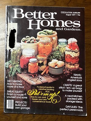 Better Homes & Gardens Aug 1977 DYI women's mag household hints-image
