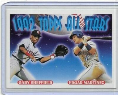 1993 Topps #403 Edgar Martinez and Gary Sheffield All Star-image