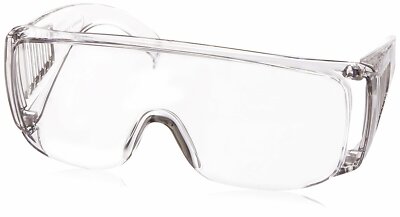 Birdz Eyewear Lab Safety Glasses Fits Over Prescription Glasses Clear Lens-image
