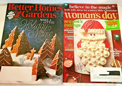 Lot #2 Better Homes & Garden Magazine & Woman's Day December 21' Christmas Santa-image