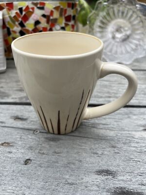 Set of 2 Pier 1 Imports Sanctuary Stoneware Mugs Coffee Cups Mug Cup-image