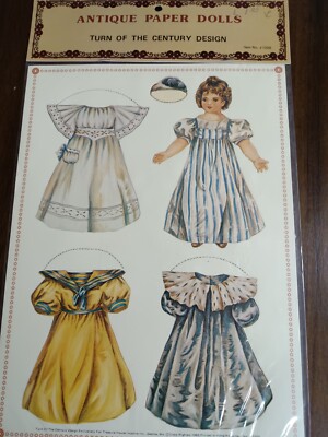 Paper Dolls Antique Reproduction Treasure House Imports Turn of Century Design-image