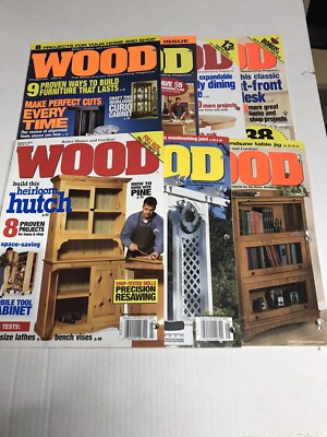 Lot of *7* WOOD MAGAZINE Better Homes & Gardens 2003 Woodworking Tips-image