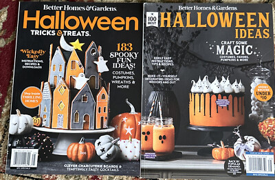 2 Better Homes and Gardens Halloween Ideas Tricks Treats Magazines-image