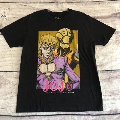 JoJos Bizarre Adventure Shirt Mens Medium Golden Wind Anime Graphic Tee-image