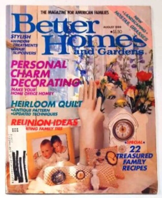 Vintage Issue of Better Homes and Gardens Magazine, Aug 1988, near perfect-image