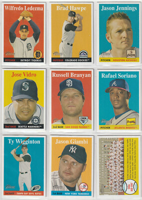 2007 TOPPS HERITAGE SP UPICK GIAMBI RED SOX TC KOTSAY BRANYAN PEDRO MARTINEZ-image