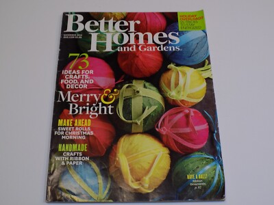 Better Homes Gardens Magazine December 2015 Crafts Holiday Food Ribbon Ornaments-image