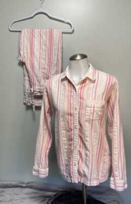 Victoria’s Secret Striped Pastel Pajama Set  S -image