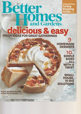 Better Homes & Gardens November 2013 Free & Fast SnH Best Deal on Ebay L@@K !!-image