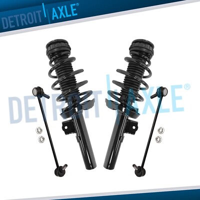 Front Left Right Struts w/ Coil Spring Sway Bars Kit for 2018 2019 Cadillac XTS-image