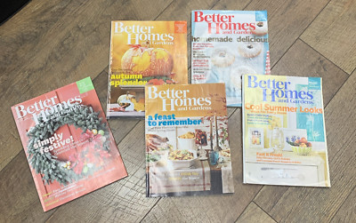 Assorted 5 Better Homes Garden Magazines 2010-image