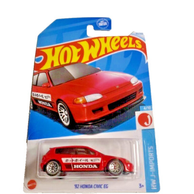 HOT WHEELS 2024 '92 HONDA CIVIC EG RED 95/250 HTC43 HW J-IMPORTS ASADA DESIGN-image