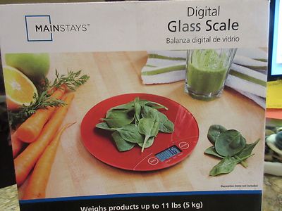 Mainstays Glass Round Digital Scale-image