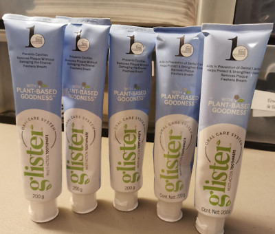 AMWAY -GLISTER MULTI-ACTION FLUORIDE TOOTHPASTE 5 pack. -7.05OZ (200 g) New-image