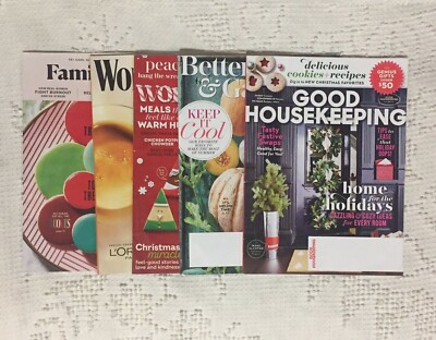 Magazines Lot 5 Woman's Day Good Housekeeping Better Homes & Gardens Family Cir-image