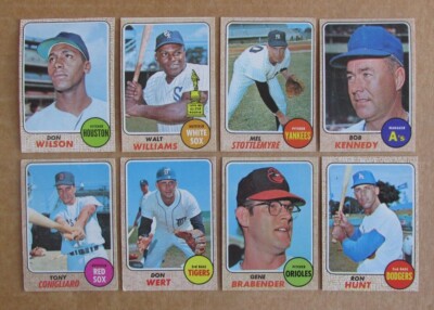 1968 TOPPS BASEBALL CARD SINGLES #1-285 COMPLETE YOUR SET U- PICK UPDATED 5/27-image