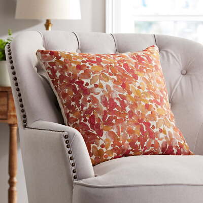 Better Homes & Gardens Botanical Decorative Square Pillow, 20