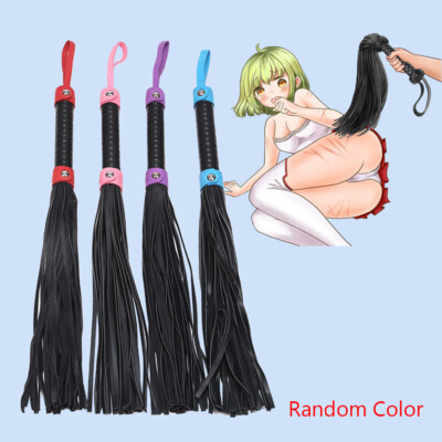 Cozy Feel Faux Leather Flogger Horse Bandage Restraint Riding Crop Horse whip-image