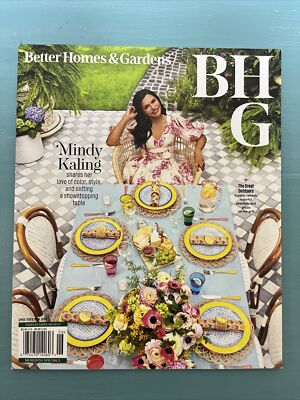 Better Homes & Gardens June 2023 Mindy Kaling The Great Outdoors Magazine New-image