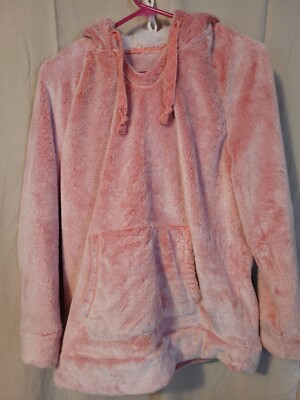 Members Mark Cozy Plush Pullover Women's M Light Pink Hoodie Super Soft-image