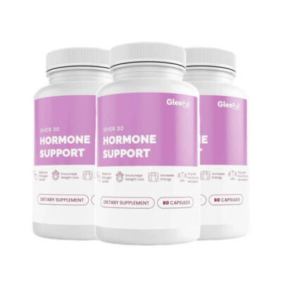 3 Packs GleeFull Over 30 HORMONE SUPPORT Menopause Supplement Hot Flash Relief-image