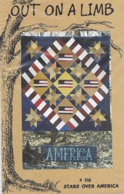 OUT ON A LIMB - STARS OVER AMERICA - patriotic, flag America - quilt pattern-image