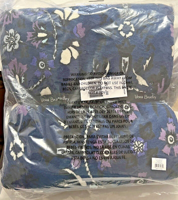 Vera Bradley Cozy PLUSH Throw Blanket Fleur Medallion New NWT - 80
