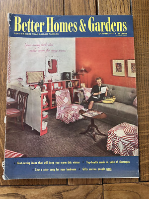 Better Homes & Gardens Oct 1943 TOP-HEALTH MEALS IN SPITE OF SHORTAGES-image