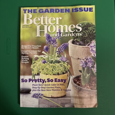 2012 APRIL BETTER HOMES & GARDENS MAGAZINE -SO PRETTY , SO EASY 224 PAGES-image