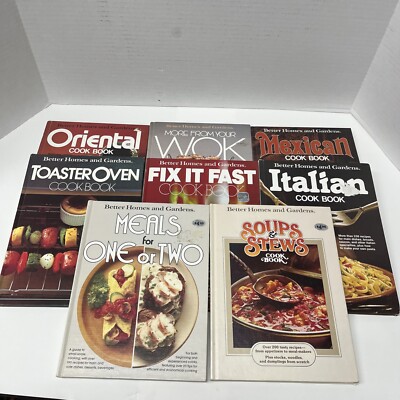 1980's Better Homes & Gardens Cookbooks Lot Of 8-image