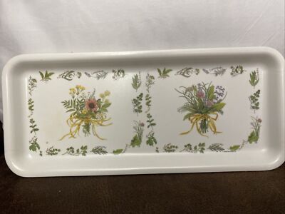 Vintage Serving Tray Design Imports LTD Inter  WildFlower Loaf 15