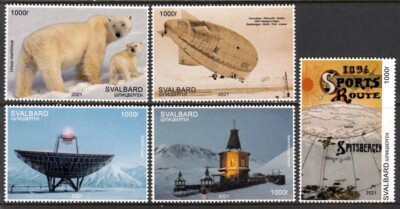 SVALBARD SPITSBERGEN 2021 YEAR SET COMPLETE MNH LOCAL STAMPS-image