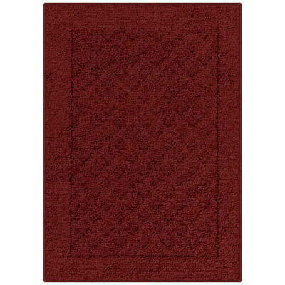 Mainstays Dylan Solid Diamond Olefin Red Indoor Accent Rug, 1'8