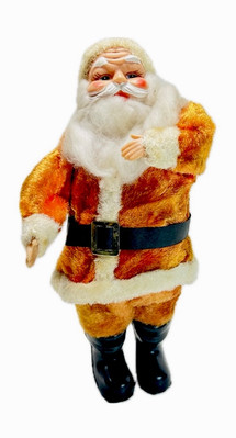 Vintage Musical Wind Up Santa Clause Christmas Figure Dancing Japan-image