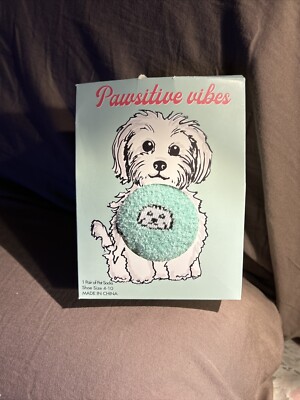 Cuddle Buddy Puppy Socks SUPER SOFT 1 Pair Modern Expressions Maltese  new  4-10-image