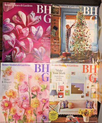 Lot Of 4 BHG Better Homes & Gardens Magazines Jan/Feb23-Dec 23-Jan/Feb24-May24-image