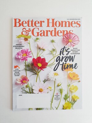 Better Homes & Gardens Magazine May, 2022 100th Anniversary Issue It's Grow Time-image