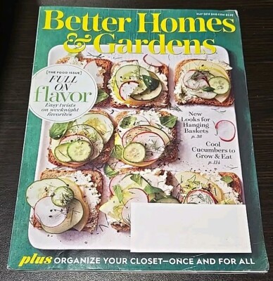 Better Homes & Gardens Magazine May 2019 Full On Flavor-image