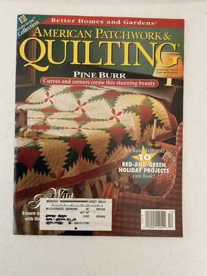 VTG Better Homes & Garden American Patchwork & Quilting Magazine Dec 1996 # 23-image
